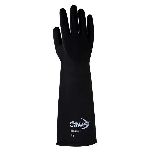 Guantes de hule de látex para uso industrial