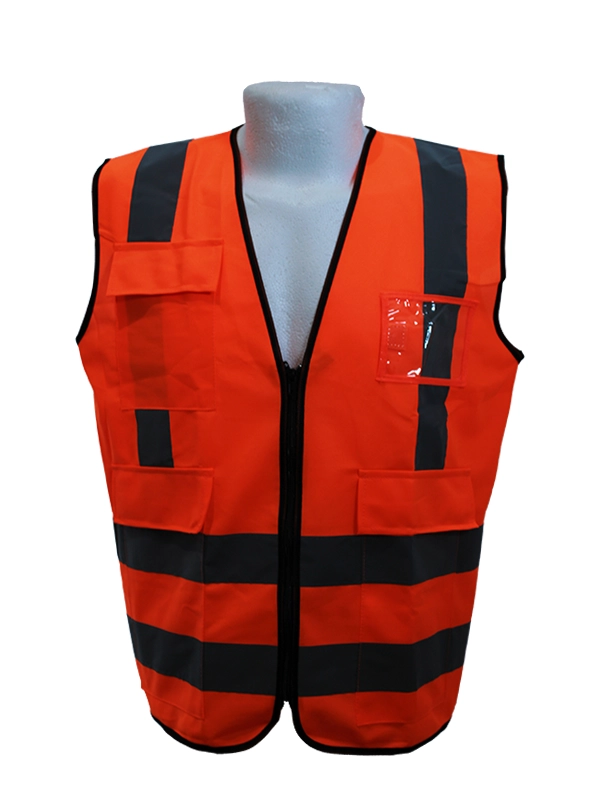 Chaleco Clase 3 Naranja con Portacredencial