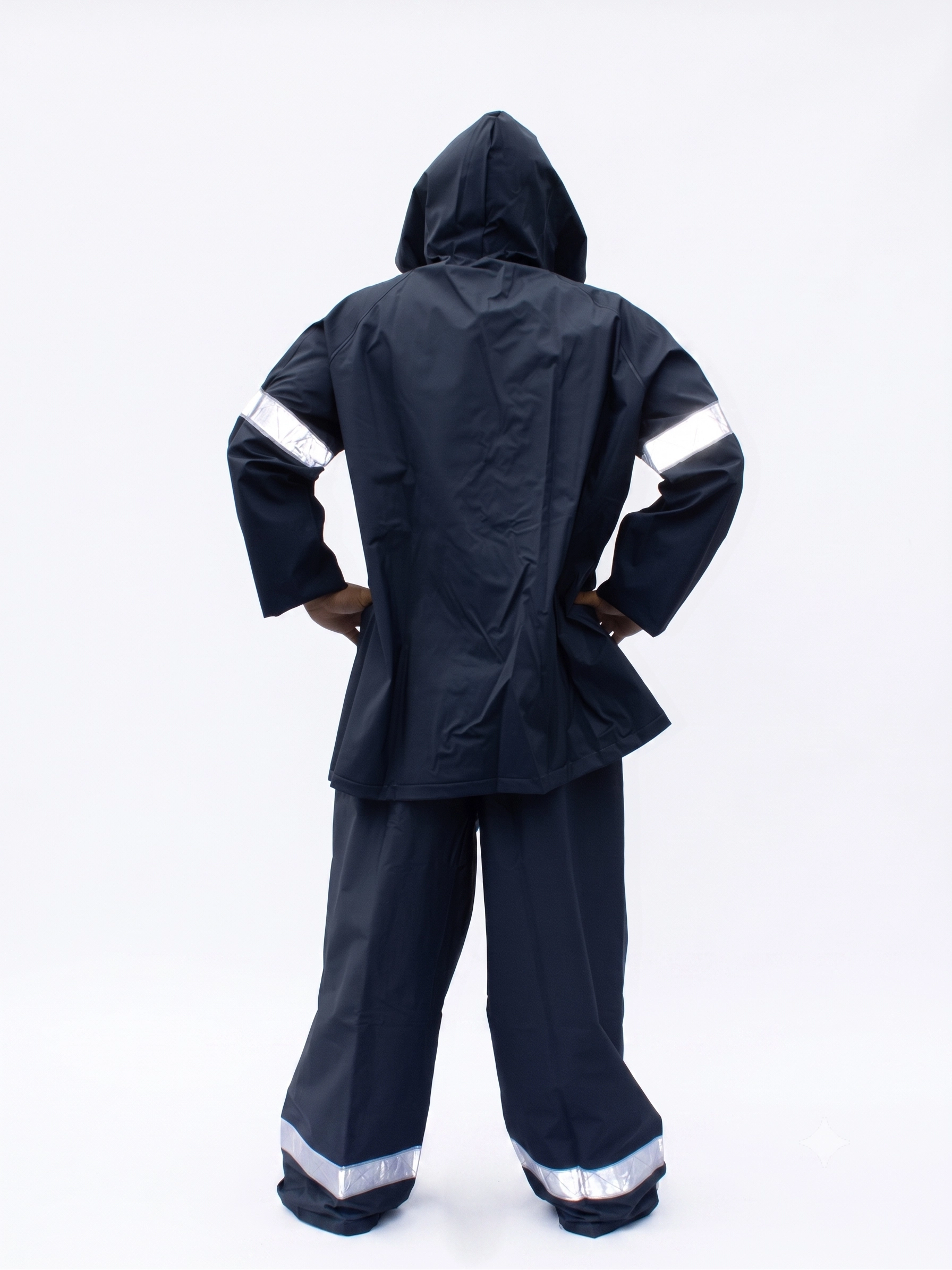 Impermeable de Poliforro Tipo Gabardina con Reflejante - Image 2